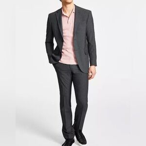 Nwt- DKNY Men- 2 pc slim fit suit- charcoal -38 s